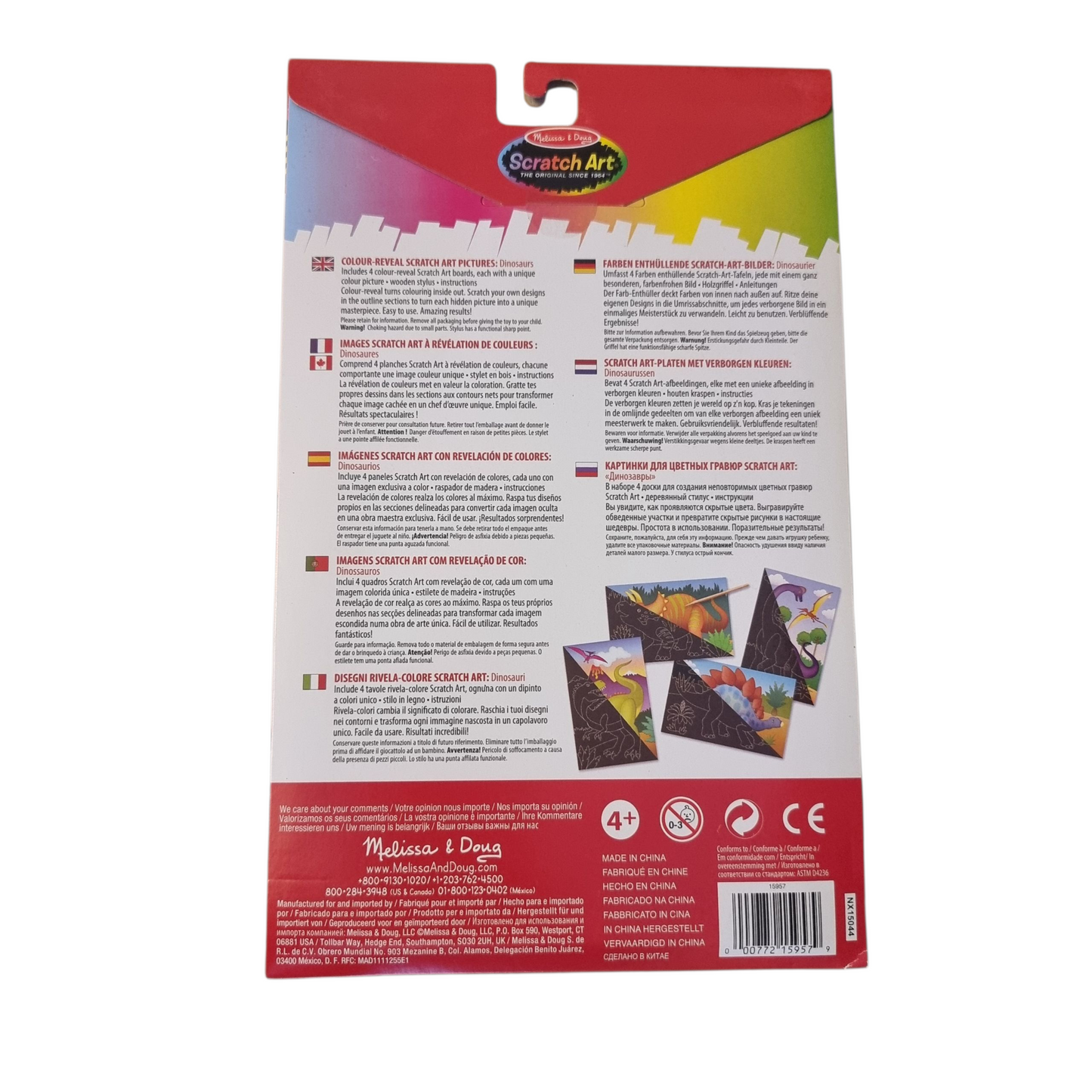 Melissa & Doug Scratch Art Dinosaur