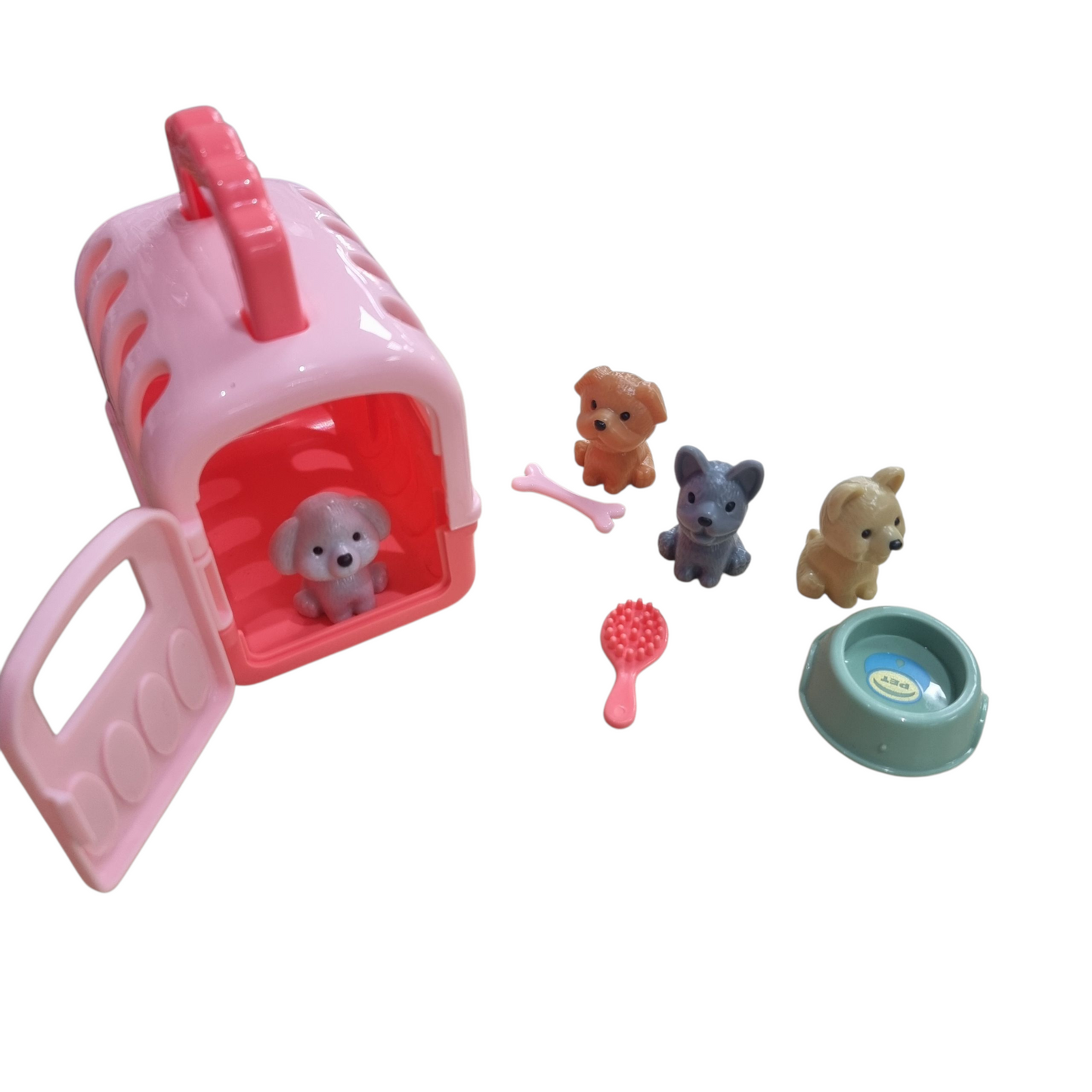 Playwrite Pet Dog Puppy Toy Carry Case Play Set
