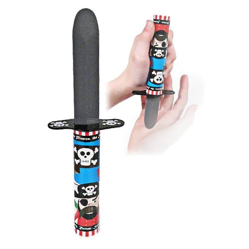 Schylling Kids Pirate Plastic Toy Dagger with Retractable Plastic Blade