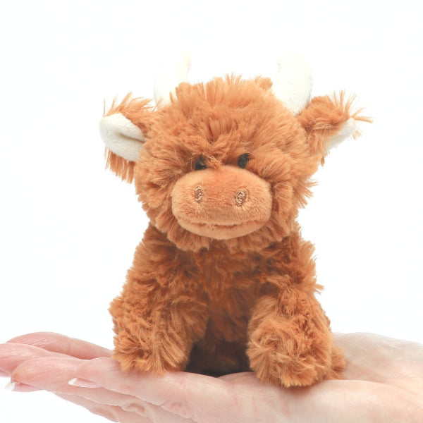 Jomanda Mini Brown Highland Coo Cow With Pop up Box