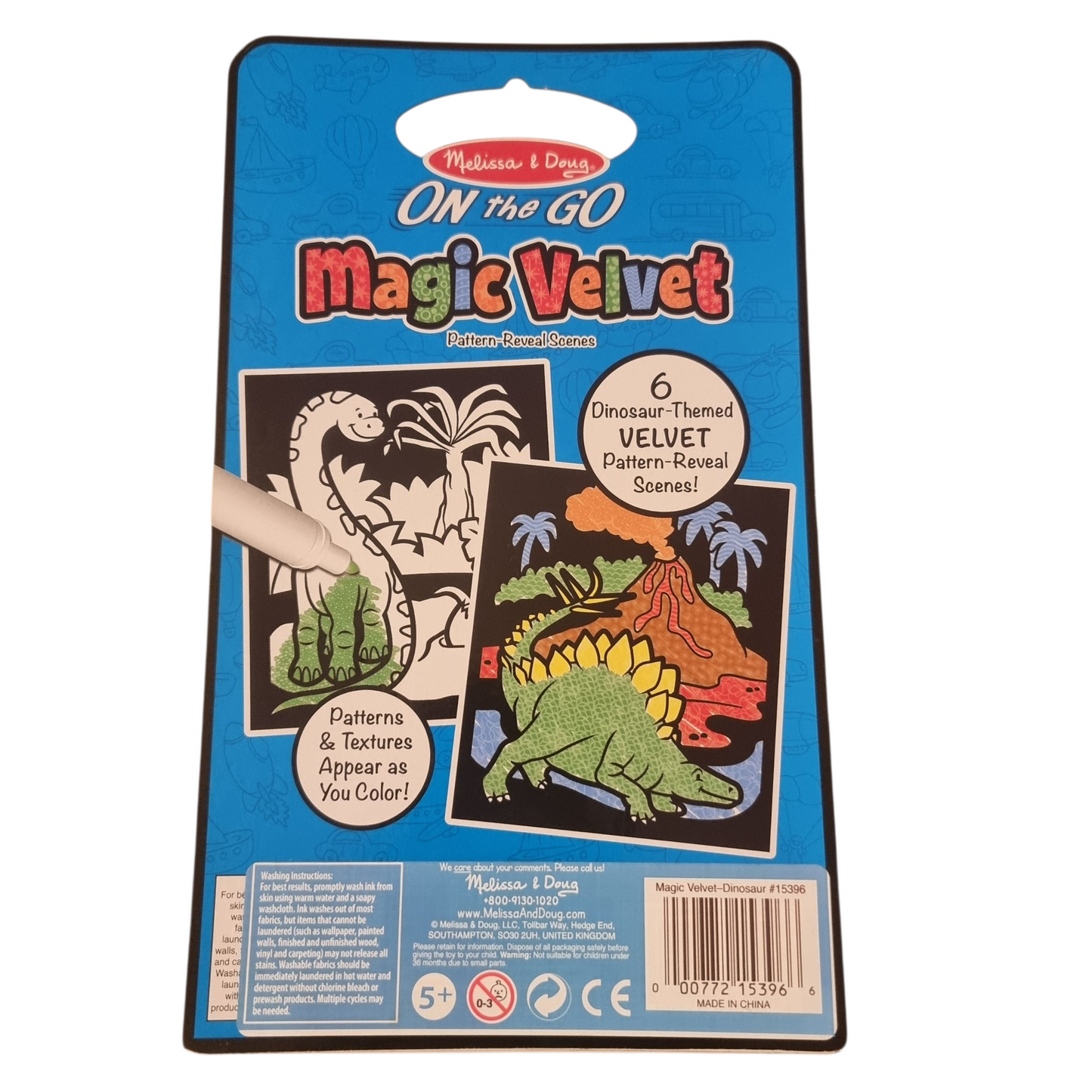Melissa & Doug On The Go Magic Velvet Dinosaurs