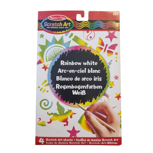 Melissa & Doug Scratch Art Rainbow White