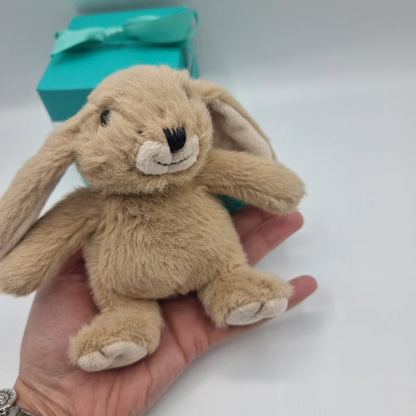 Jomanda Mini Snuggly Bunny Baby Brown With Pop up Box