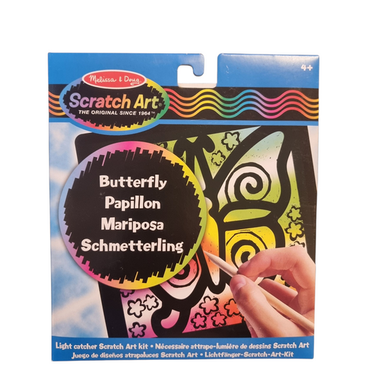 Melissa & Doug Scratch Art Butterfly Light Catcher