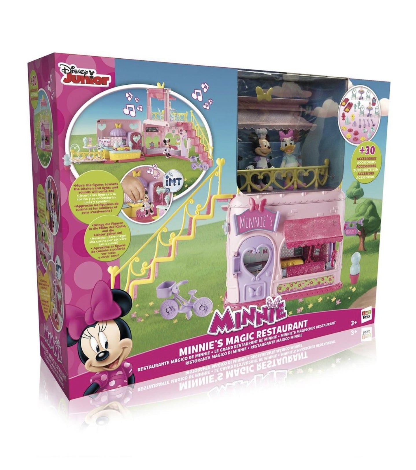 Box of Minnie's Magic Restaurant toy set from Disney Junior