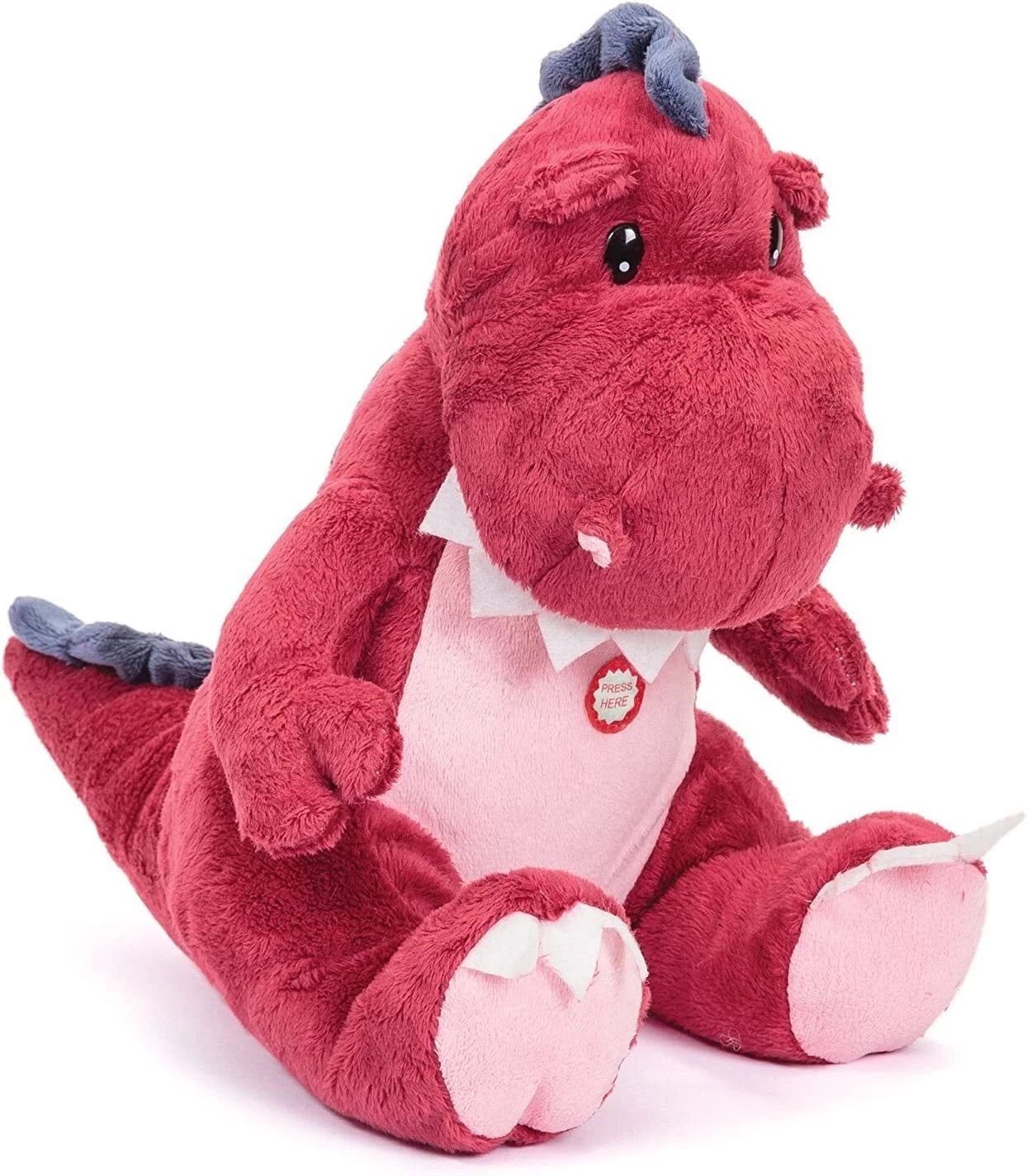 Tobar Snuggleasaurs Roaring Dinosaur Plush Red