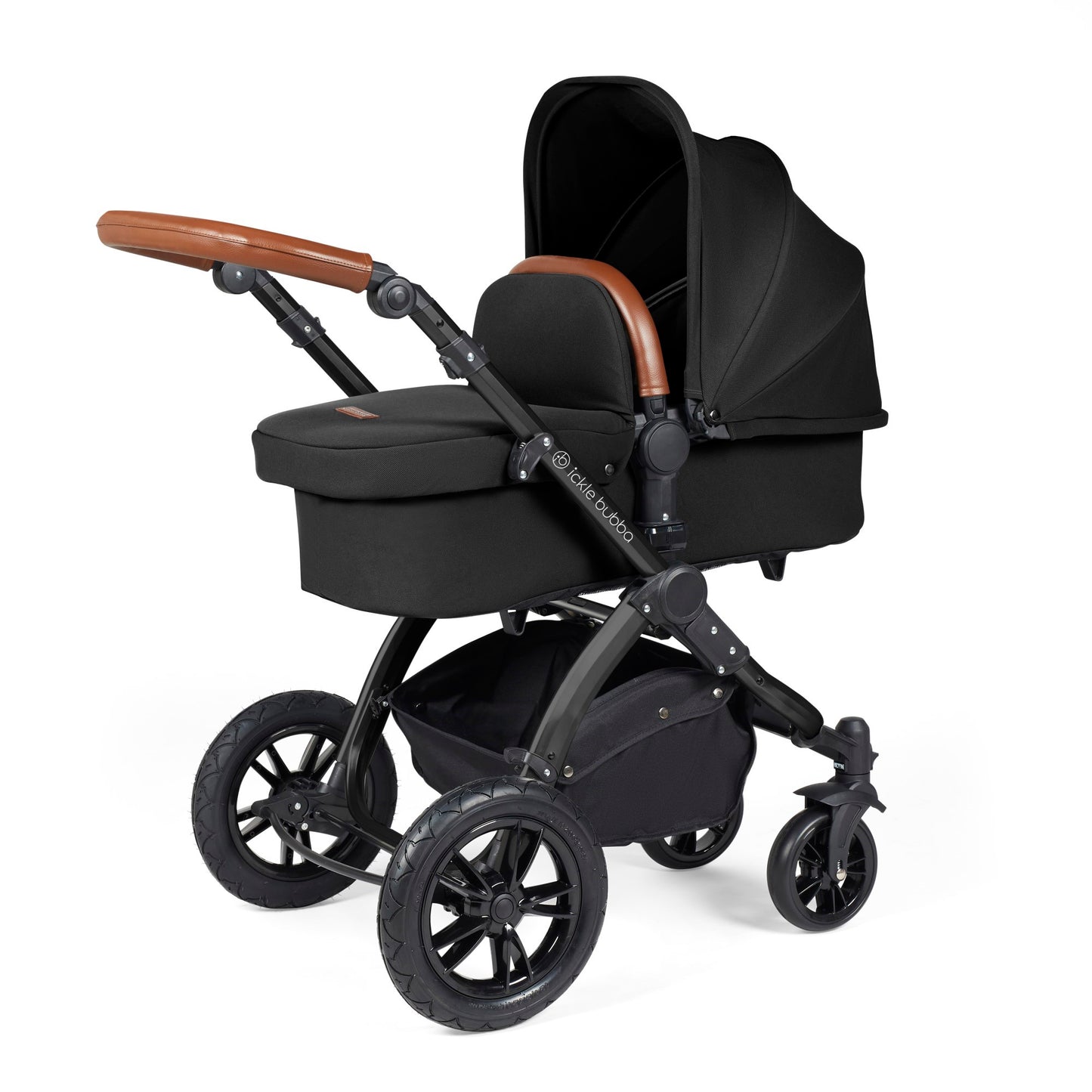Ickle Bubba Stomp Luxe 2 in 1 Pushchair Midnight on Black