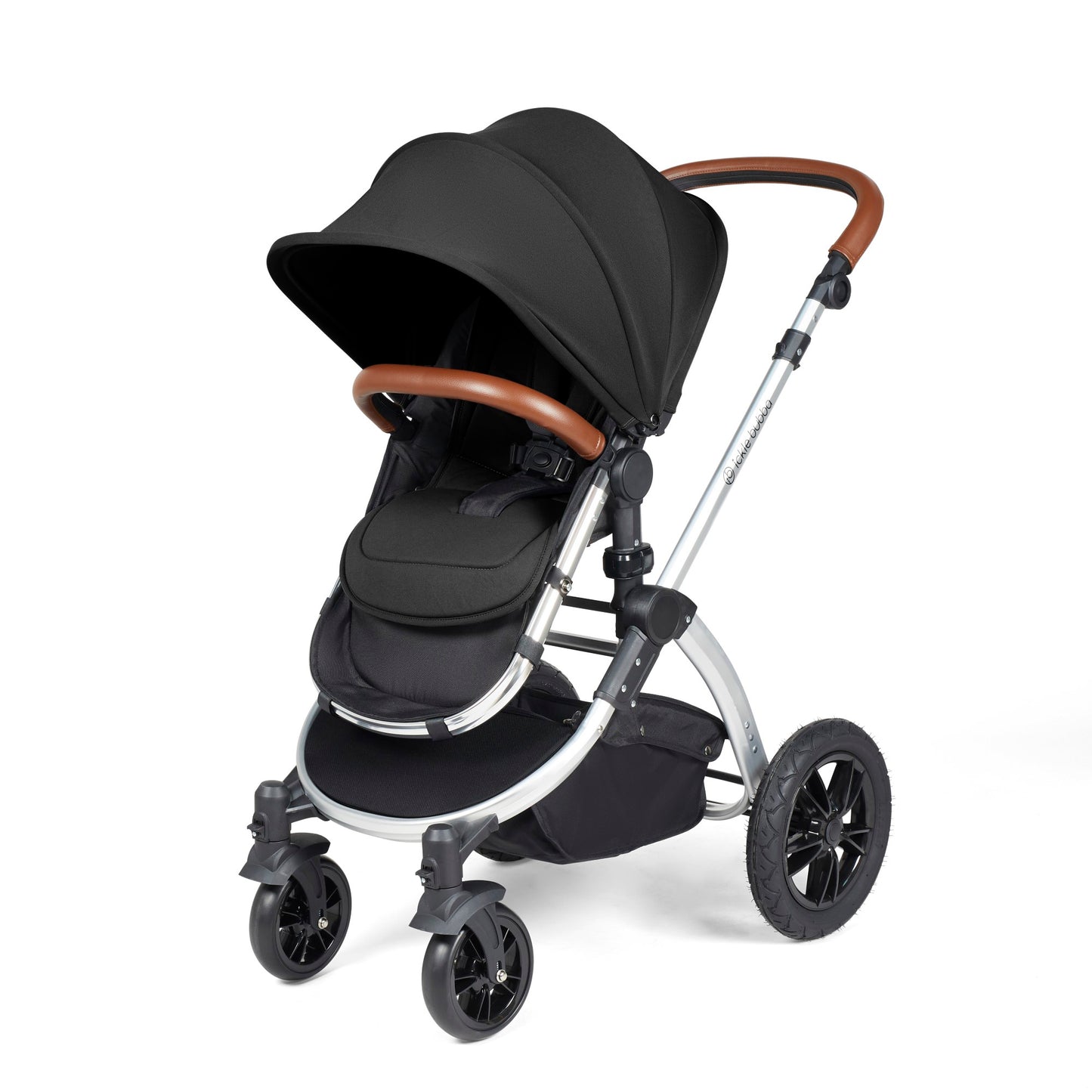 Ickle Bubba Stomp Luxe 2 in 1 Pushchair Midnight on Silver