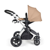 Ickle Bubba Stomp Luxe 2 in 1 Pushchair Desert on Silver