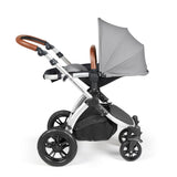 Ickle Bubba Stomp Luxe 2 in 1 Pushchair Pearl Grey on Silver