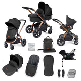 Ickle Bubba Stomp Luxe All-in-One Travel System With Isofix Base (Galaxy) Midnight On Bronze