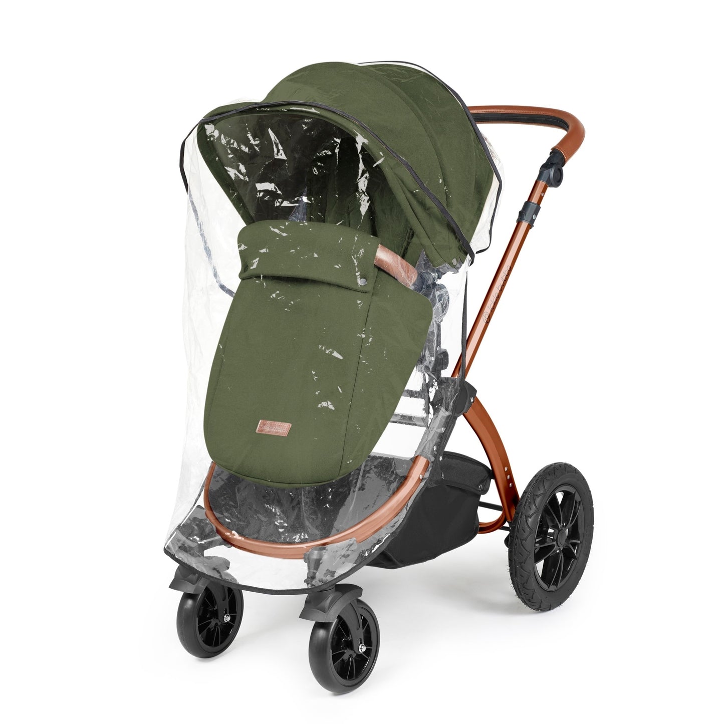 Ickle Bubba Stomp Luxe All-in-One I Size Travel System With Isofix Base (Stratus) Woodland on Bronze