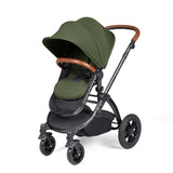 Ickle Bubba Stomp Luxe All-in-One I Size Travel System With Isofix Base (Stratus) Woodland on Black