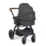 Ickle Bubba Stomp Luxe All-in-One I Size Travel System With Isofix Base (Stratus) Charcoal on Black