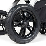 Ickle Bubba Stomp Luxe All-in-One I Size Travel System With Isofix Base (Stratus) Charcoal Grey on Silver