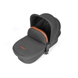 Ickle Bubba Stomp Luxe All-in-One Travel System With Isofix Base (Galaxy) Charcoal Grey On Black