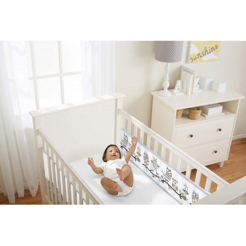 Breathable Baby Mesh Liner Two Sided Owl Story Nursery