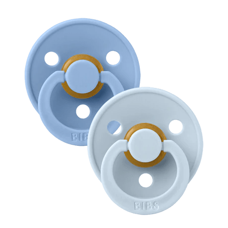 Bibs Colour 2 Pack Sky Blue/baby Blue Dummy