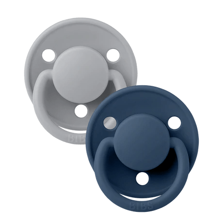 Bibs De Lux 2 Pack Cloud/steel Blue Dummy