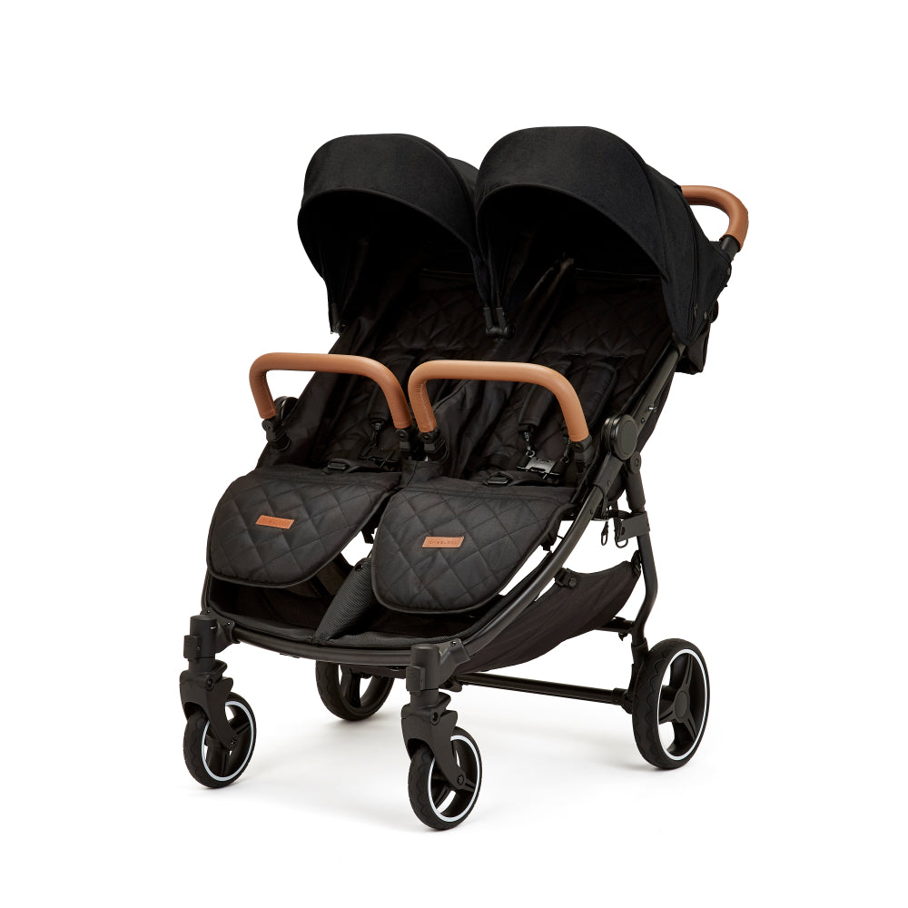 Venus Double Stroller Black Double Pushchair