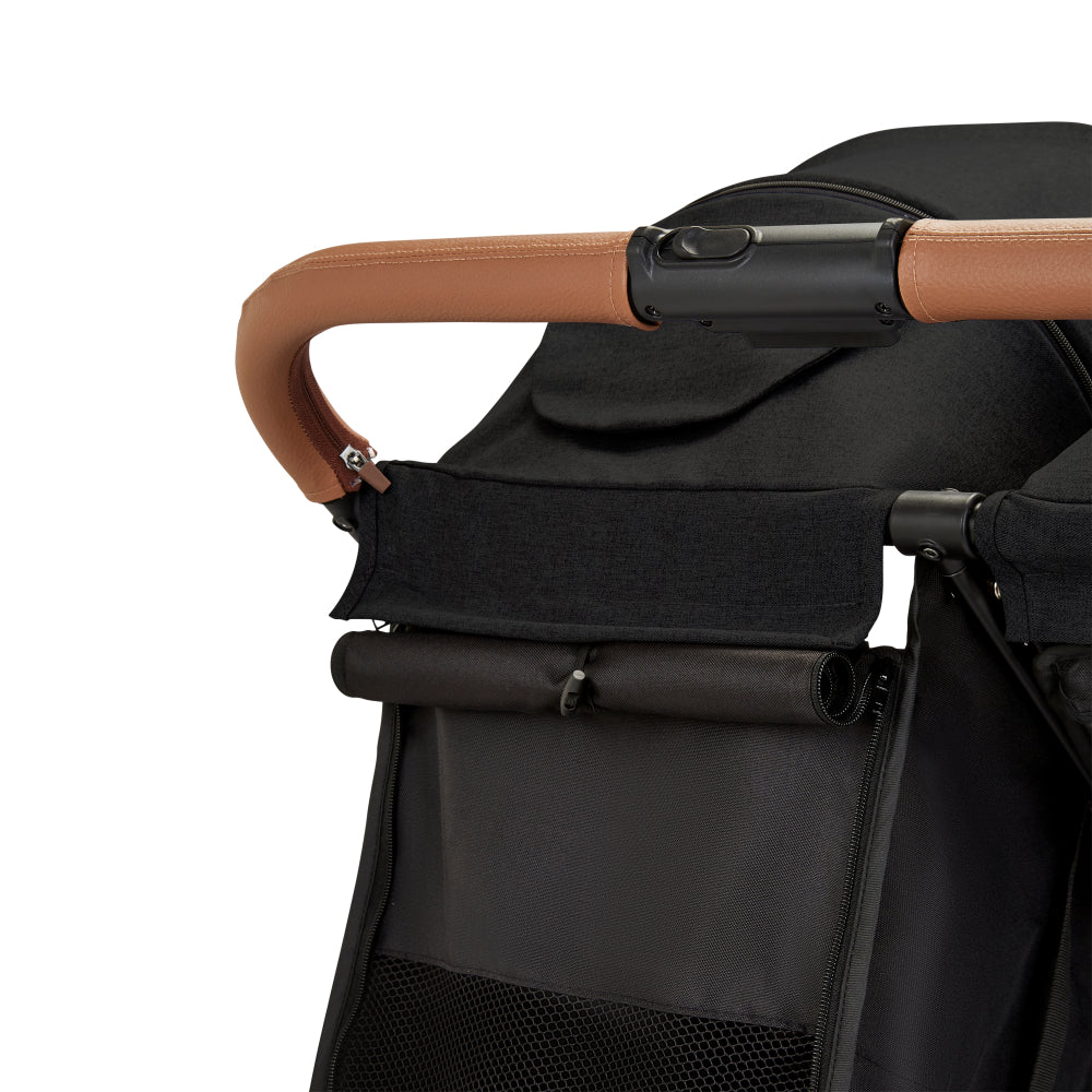 Venus Double Stroller Black Double Pushchair