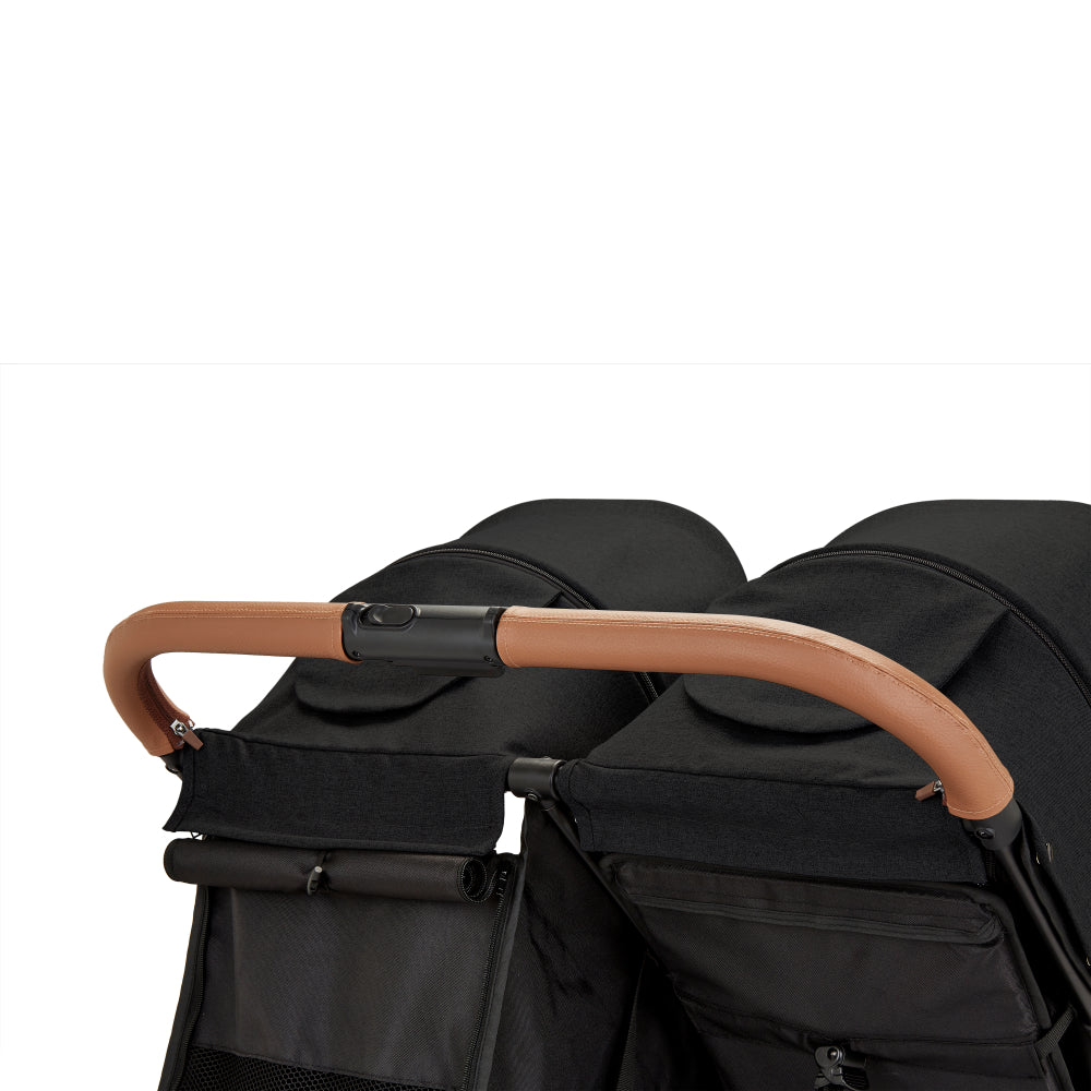 Venus Double Stroller Black Double Pushchair