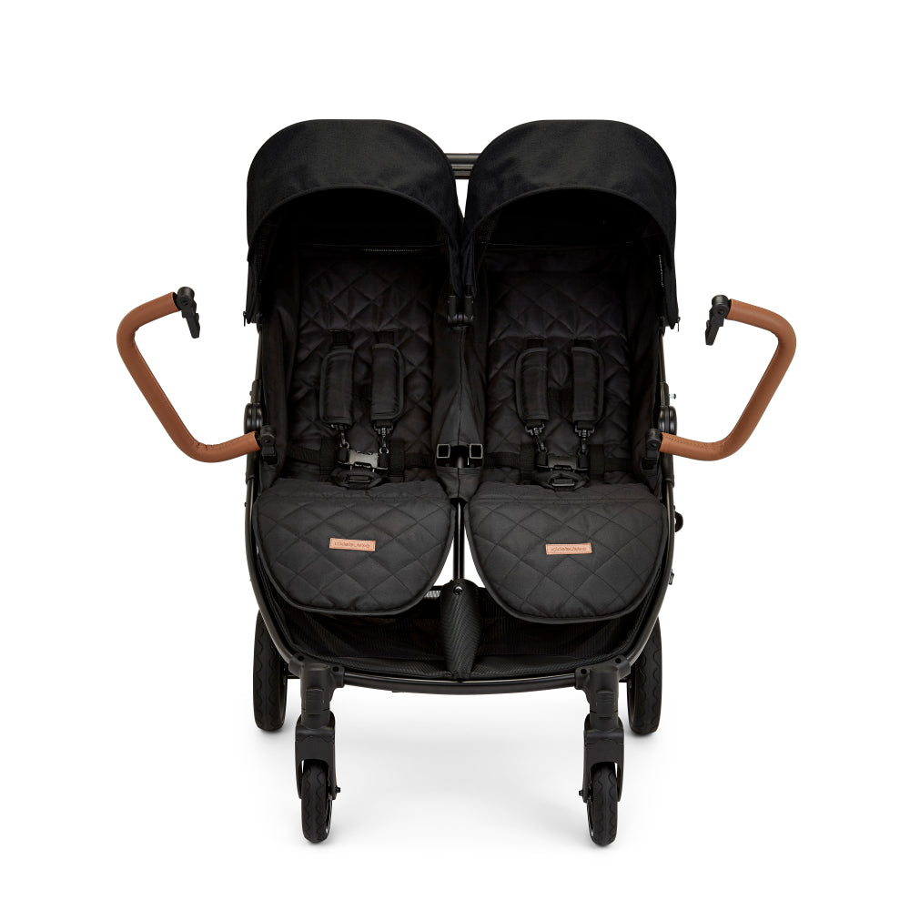 Venus Double Stroller Black Double Pushchair