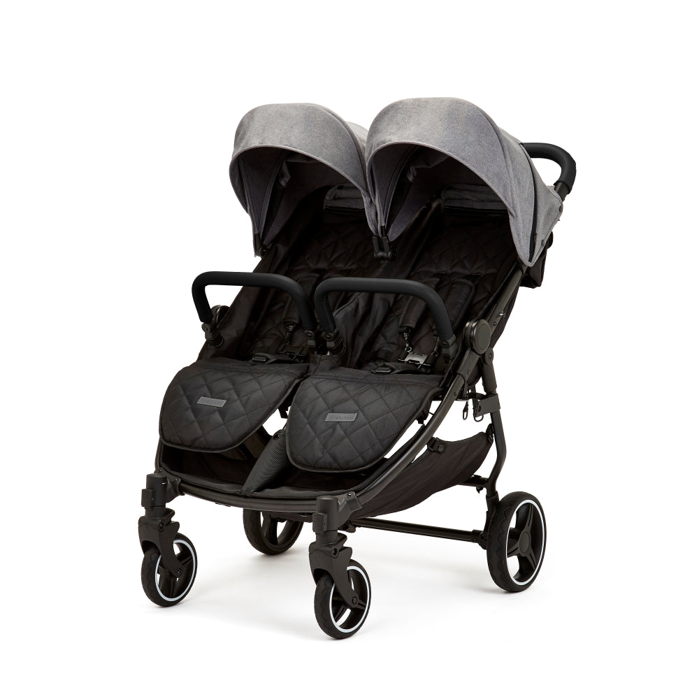 Venus Double Stroller Grey Double Pushchair