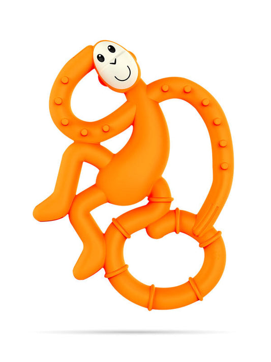Mini Monkey Teether - Orange Feeding