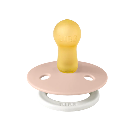 Bibs Colour 2 Pack Blush Glow/vanilla Glow Dummy