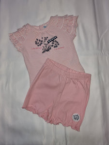 Girls T-Shirt And Shorts 2 Colours 1 Month Dark Pink Clothing