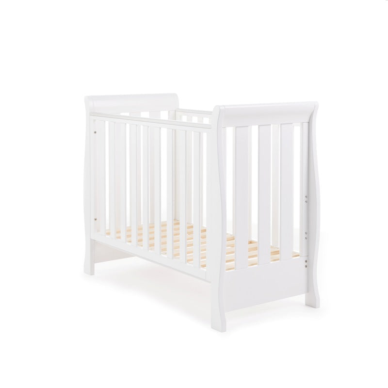 Obaby Stamford Space Saver Sleigh Cot - White