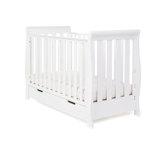 Obaby Stamford Mini Sleigh Cot Bed - White