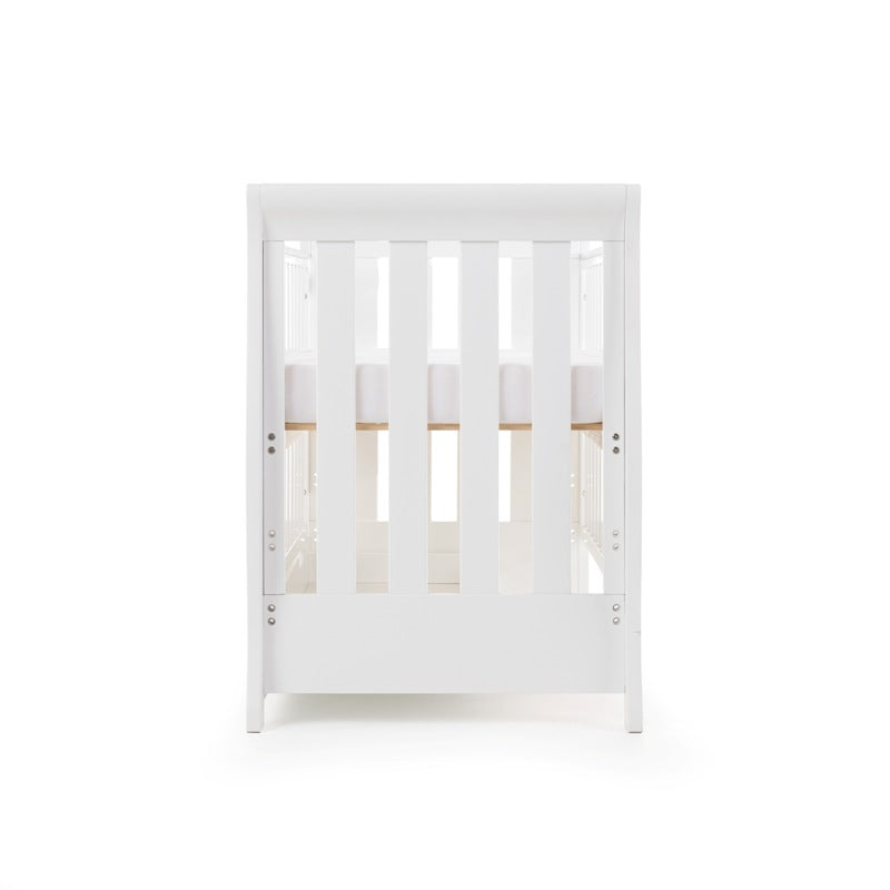 Obaby Stamford Mini Sleigh Cot Bed - White