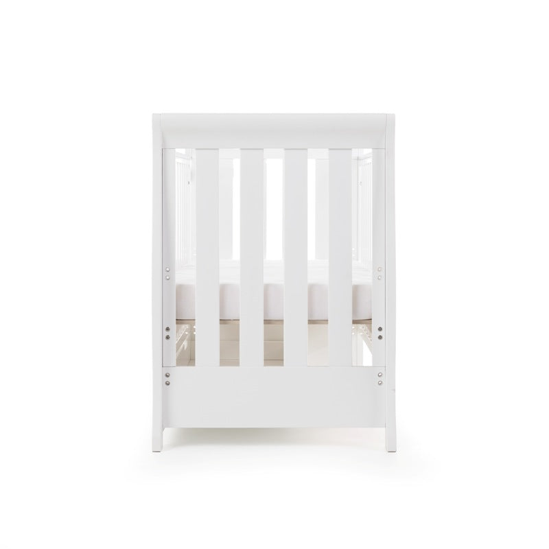 Obaby Stamford Mini Sleigh Cot Bed - White