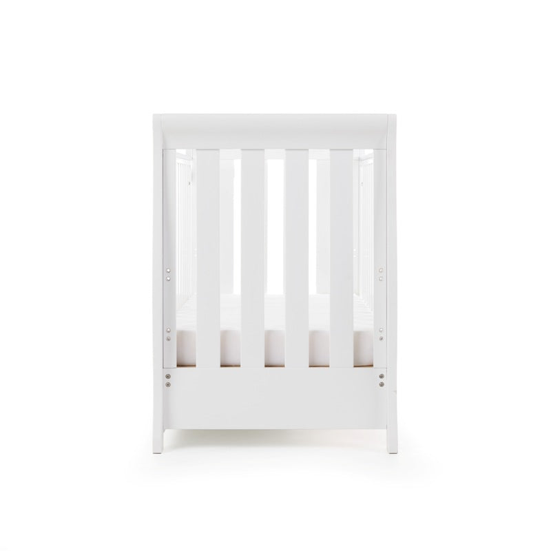 Obaby Stamford Mini Sleigh Cot Bed - White