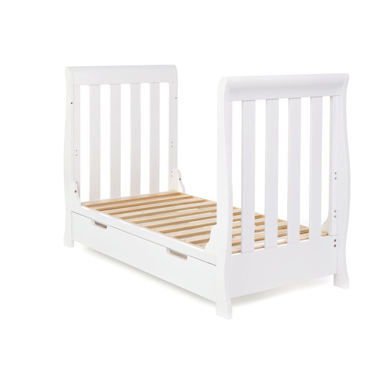 Obaby Stamford Mini Sleigh Cot Bed - White