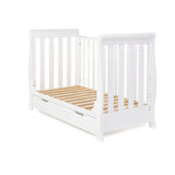 Obaby Stamford Mini Sleigh Cot Bed - White