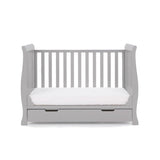 Obaby Stamford Mini Sleigh Cot Bed - Warm Grey