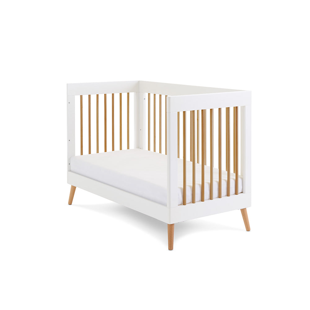 Obaby Maya Mini 2 Piece Room Set - White With Natural Room Set