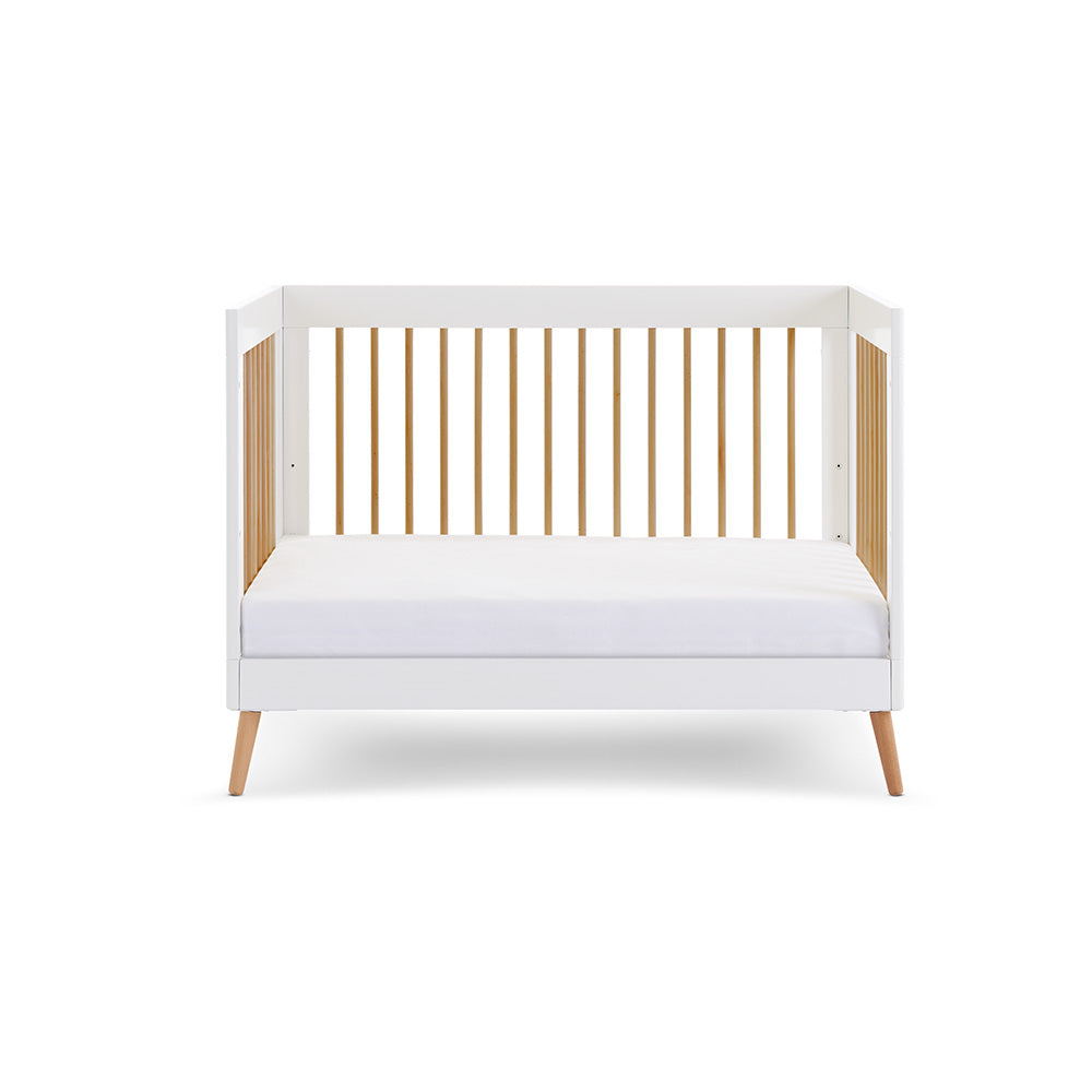 Obaby Maya Mini 2 Piece Room Set - White With Natural Room Set