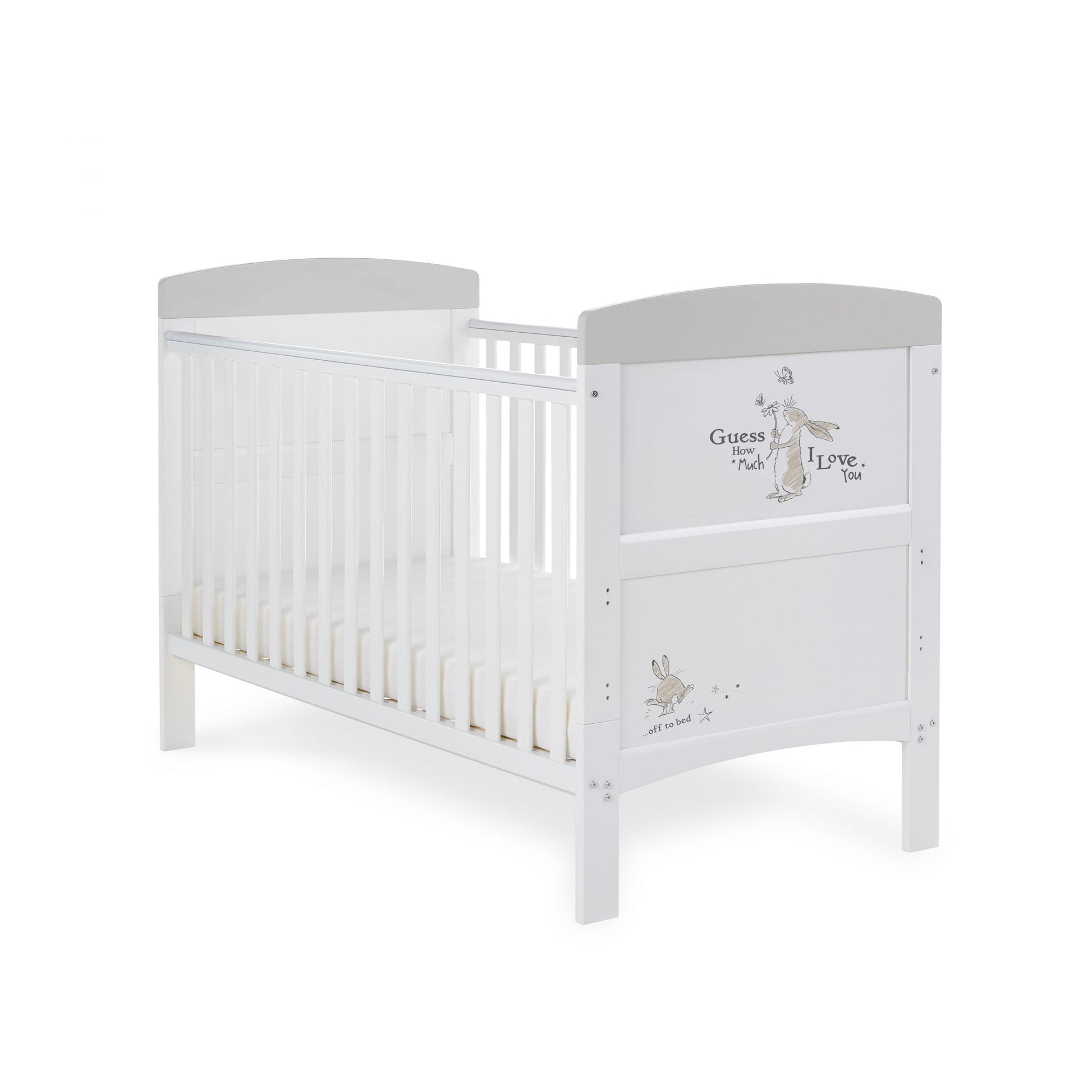 Obaby Grace Inspire Cot Bed Guess How Much I Love You Scribble