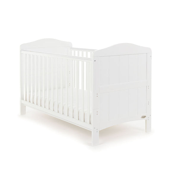 Obaby Whitby Cot Bed - White No Mattress