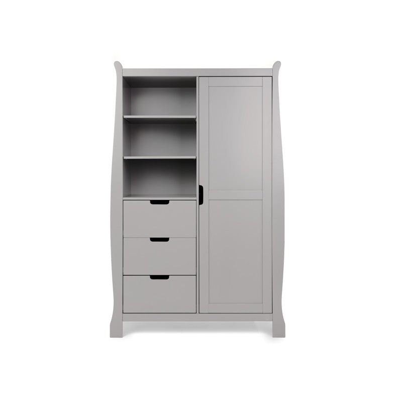 Obaby Stamford Classic Sleigh 3 Piece Room Set - Warm Grey Room Set