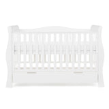 Obaby Stamford Luxe Sleigh Cot Bed - White