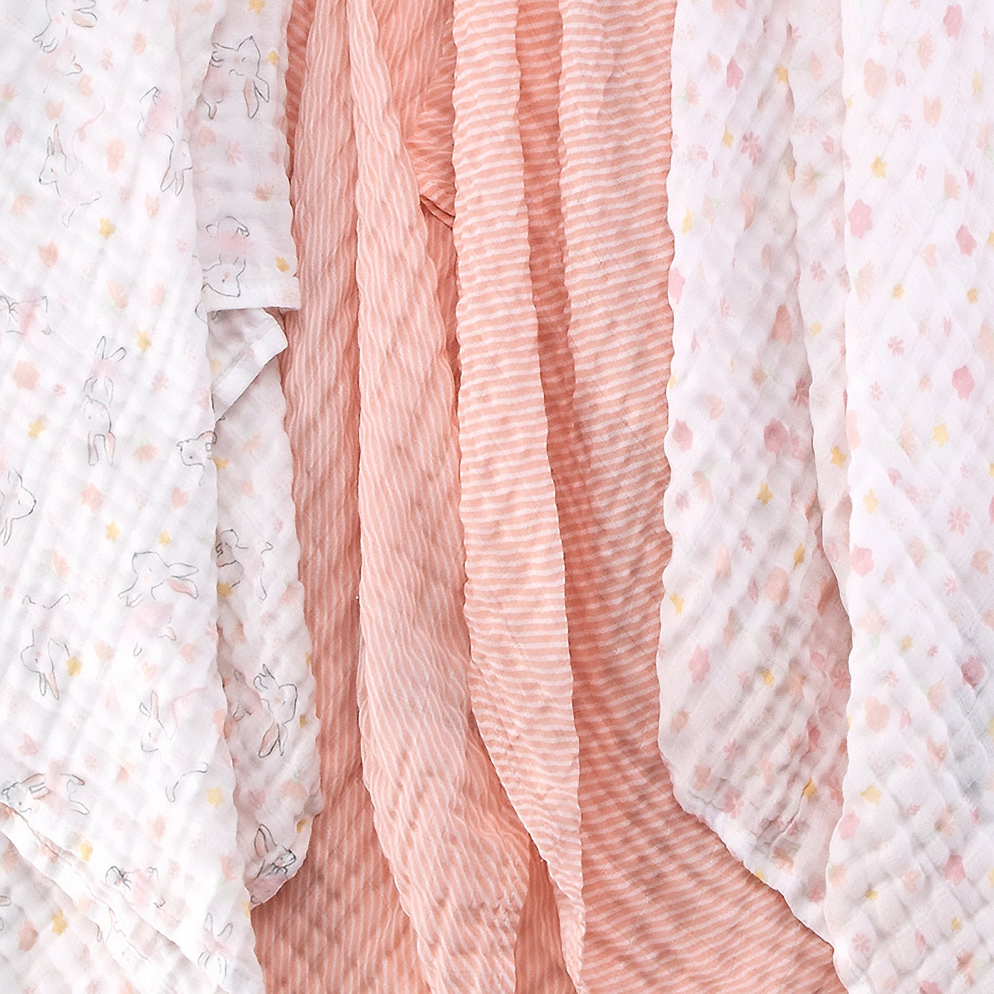 Little Linen 3 Pack Muslin Prints-Ballerina Bunny