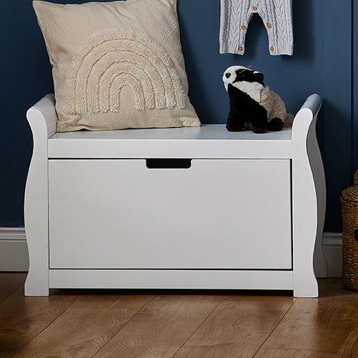 Obaby Stamford Sleigh Toy Box - White
