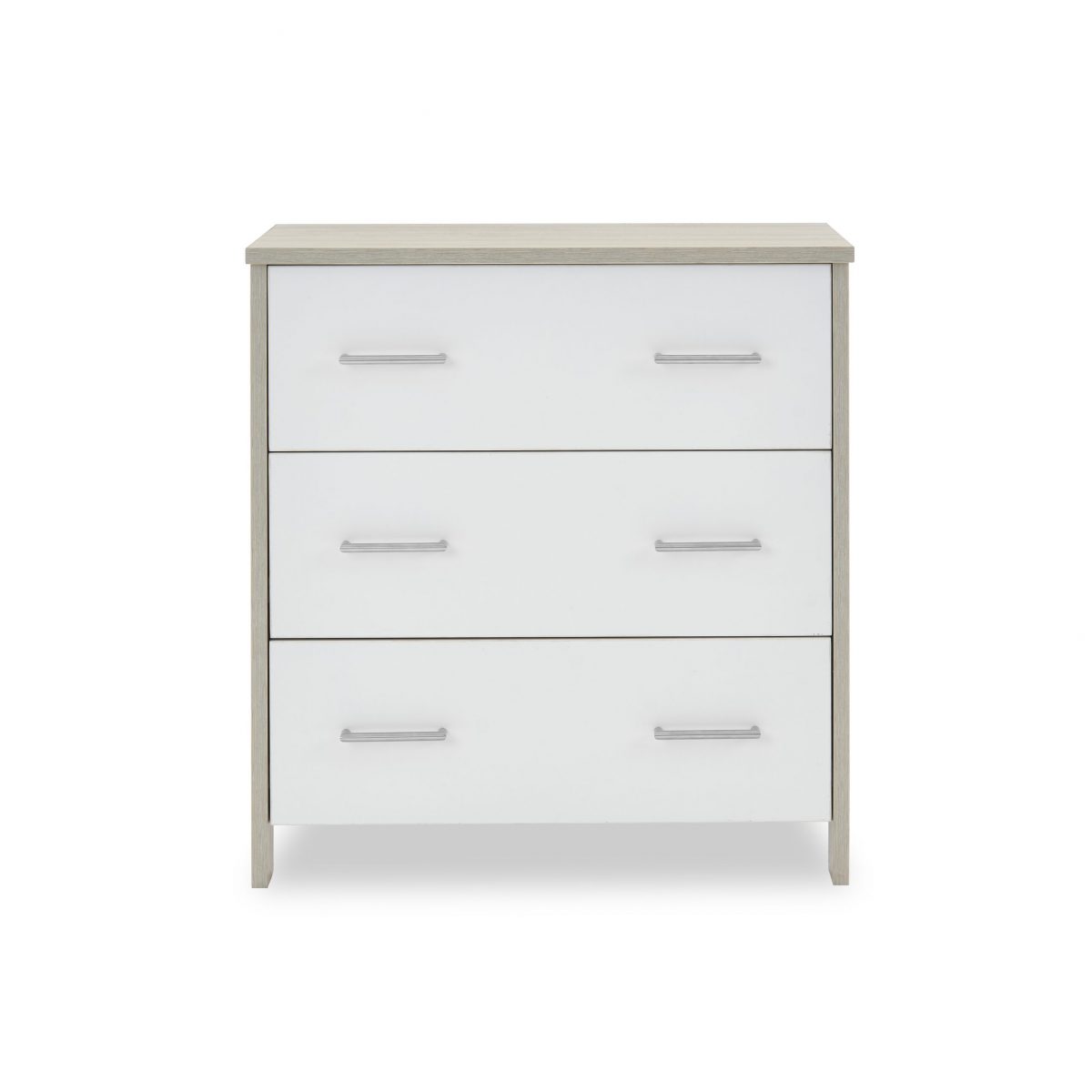 Obaby Nika Closed Changing Unit - Grey Wash & White Unit