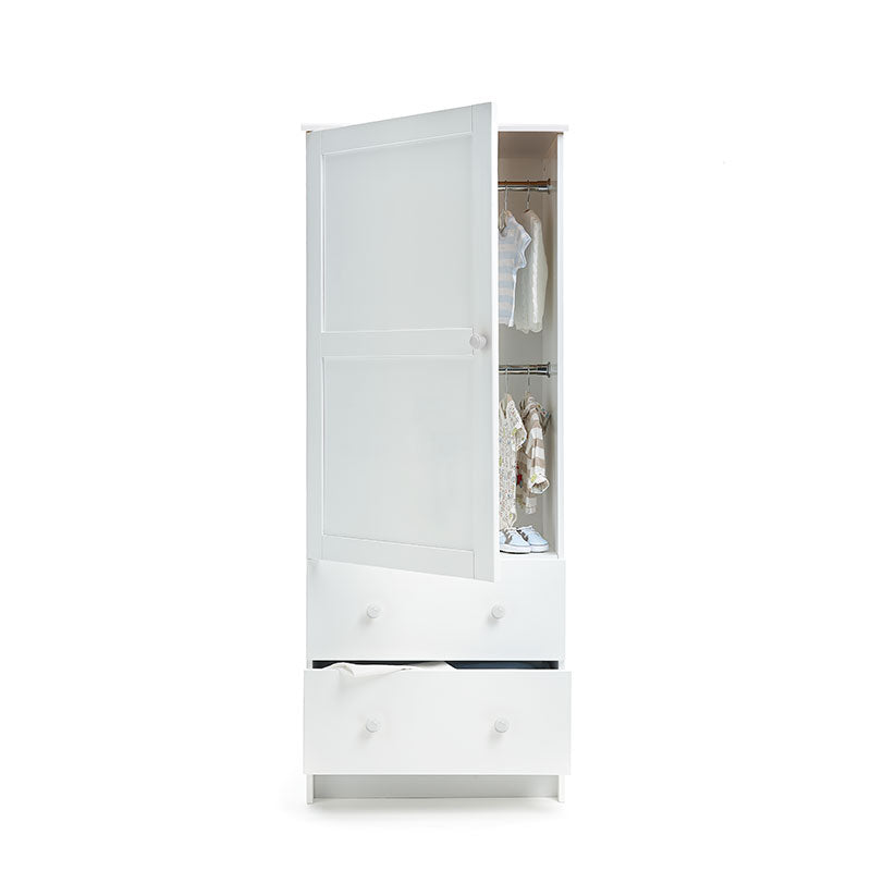 Obaby Single Wardrobe - White Wardrobe