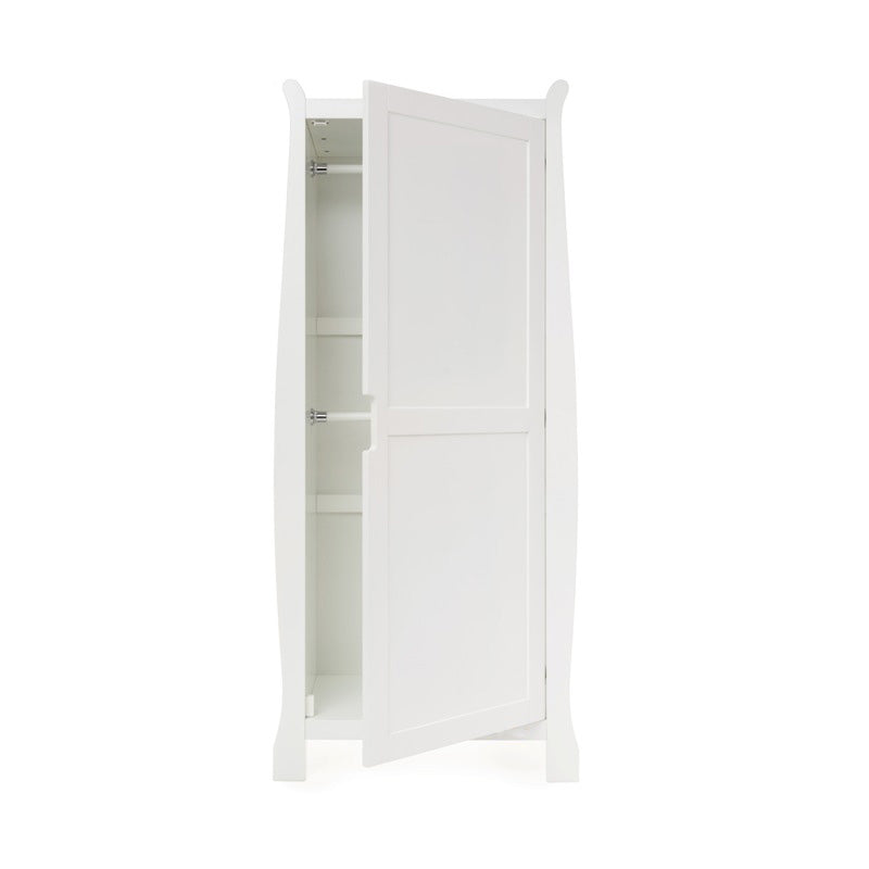Obaby Stamford Sleigh Single Wardrobe - White
